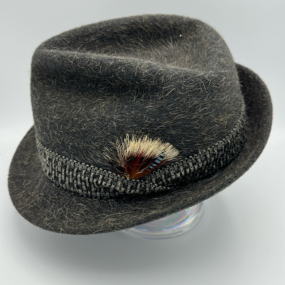 Vintage Hat! Aminta italiano Superior Fedora, unique!!!(SKU 222)